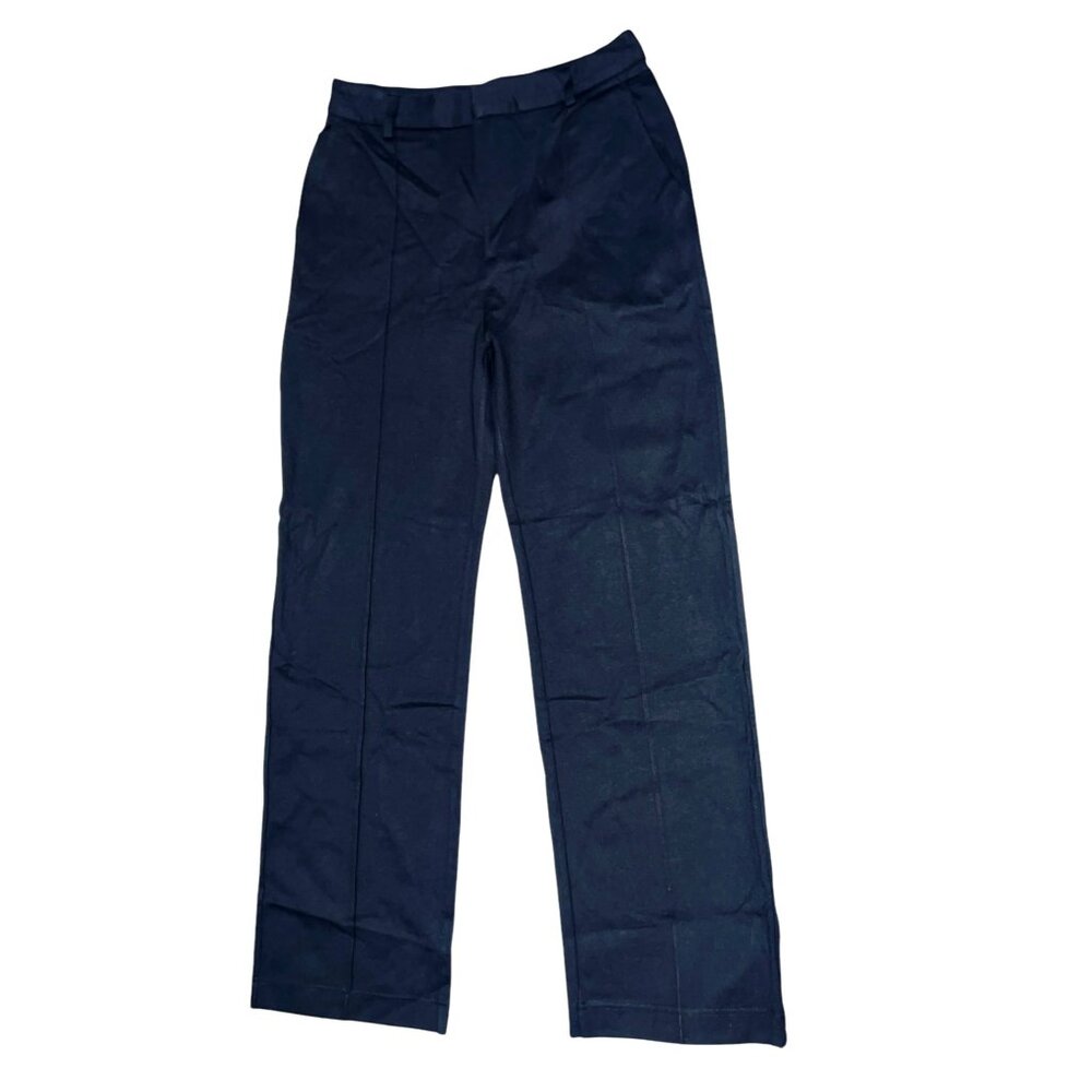 Halara Flex High Waisted Zipper Pocket Straight Leg Work Pants Sz Medium Black - Picture 12 of 16